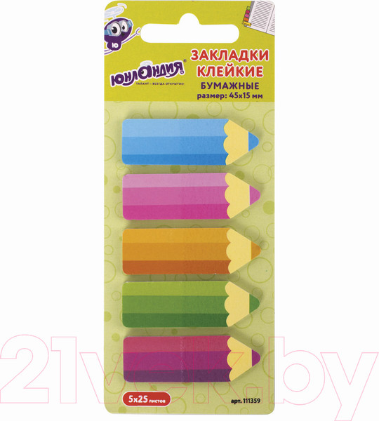 Изображение товара Стикеры канцелярские Юнландия Фигурные карандаши / 111359