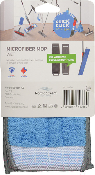 Изображение товара Моп для швабры Nordic Stream Easy Squeezer 15366 (микрофибра)