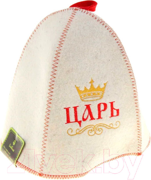 Изображение товара Шапка для бани Главбаня Царь, просто царь / Б411 (войлок)