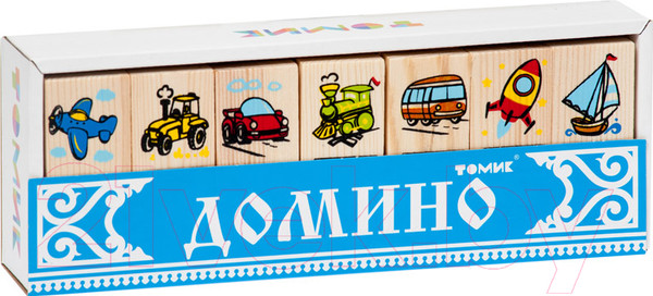Изображение товара Развивающая игрушка Томик Домино. Транспорт / 5555-2