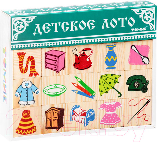 Изображение товара Развивающая игрушка Томик Лото Предметы / 6-2222-3