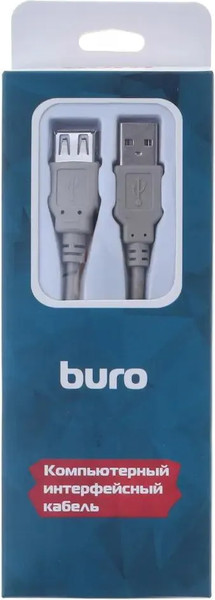 Изображение товара Кабель Buro BHP RET USB AF30 (3м, серый)