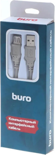 Изображение товара Кабель Buro BHP RET USB AF30 (3м, серый)