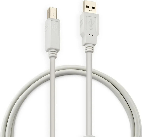 Изображение товара Кабель Buro USB2.0-AM/BM-1.8M-MG (1.8м, серый)