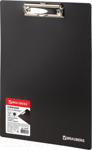 Изображение товара Планшет с зажимом Brauberg Contract / 223491 (черный)