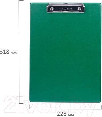 Изображение товара Планшет с зажимом Brauberg Number One / 232222 (зеленый)
