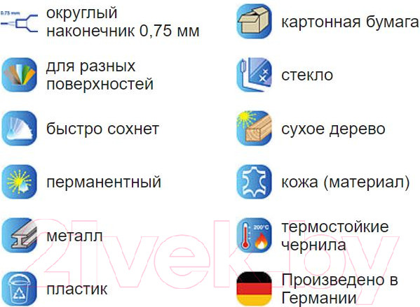 Изображение товара Маркер перманентный Edding 404 / 09-3993 (черный)