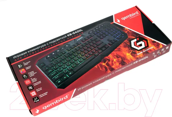 Изображение товара Клавиатура Gembird/Cablexpert KB-G420L (черный)