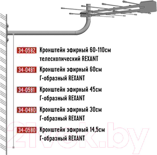Изображение товара Кронштейн для антенны Rexant 34-0580
