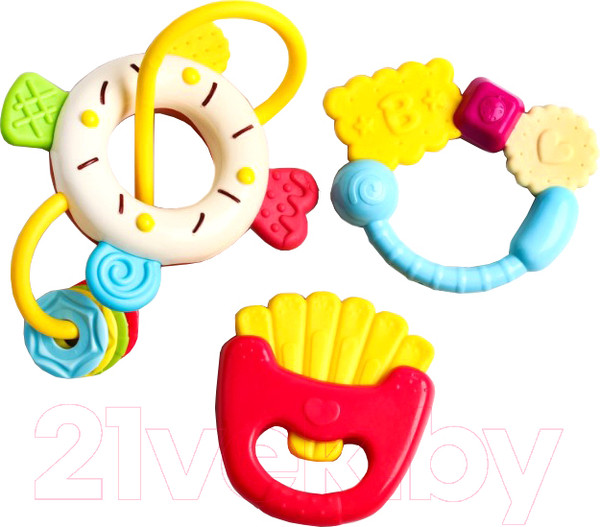 Изображение товара Набор погремушек Крошка Я Сладости с прорезывателем / 4609251