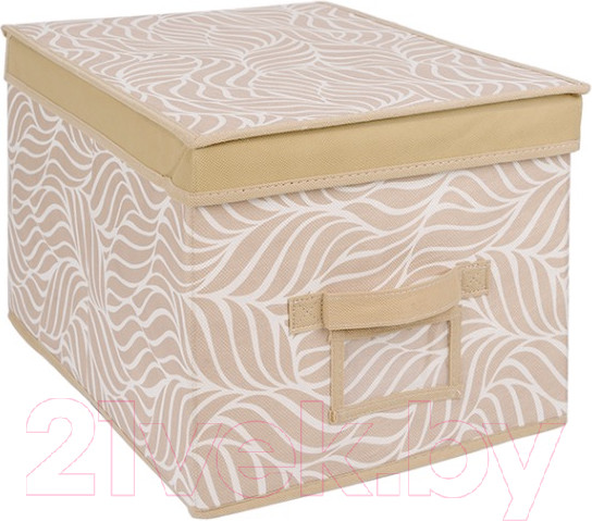 Изображение товара Коробка для хранения Handy Home Листья 400x300x250 / UC-211 (бежевый)