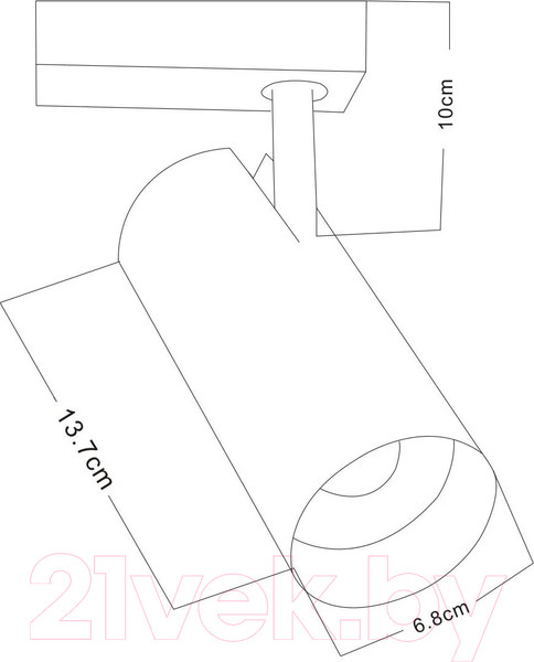 Изображение товара Трековый светильник Arte Lamp Vinsant A2665PL-1BK