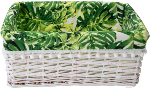Изображение товара Корзина Natural House Tropics 400x310x170 / EW-82 M (белый)