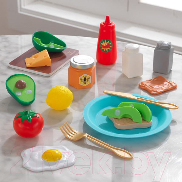 Изображение товара Набор игрушечных продуктов KidKraft Готовим тост с авокадо / 10197_KE