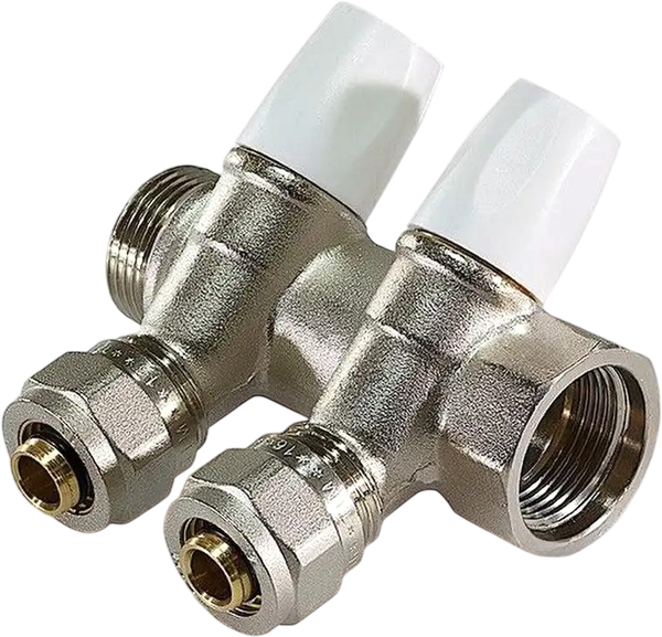 Изображение товара Коллектор отопления Tim С кран-буксами 135-3/4-16-2 (3/4 гш x 16ц., 2 выхода)