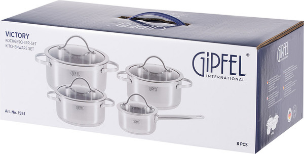 Изображение товара Набор кастрюль Gipfel Victory 1551 (8шт)