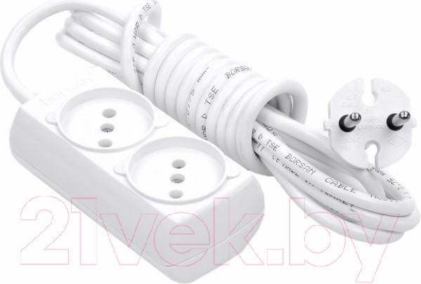 Изображение товара Удлинитель Borsan BR-1542-3 (белый)