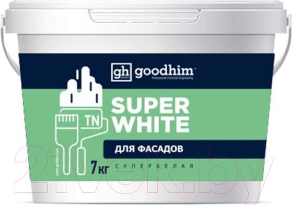 Изображение товара Краска GoodHim TN Cтандарт для фасадов 9359 (7кг, супербелый матовый)