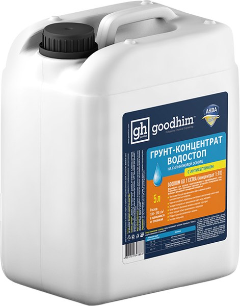 Изображение товара Грунтовка GoodHim GU1 Extra Водостоп концентрат 1:10 / 1800 (5л)