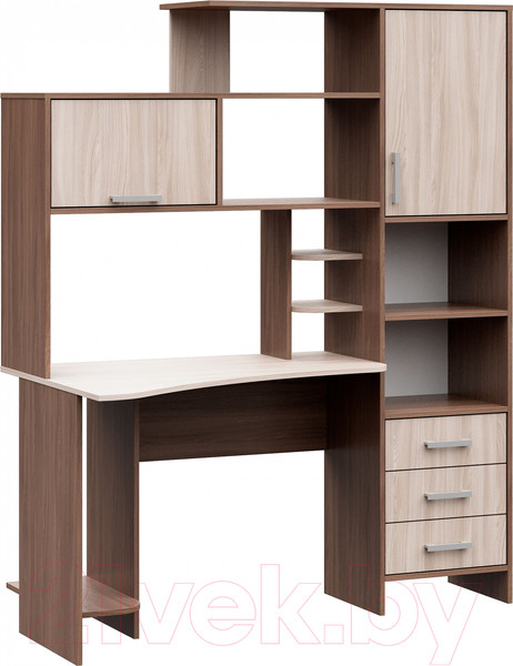 Изображение товара Компьютерный стол Стендмебель №6 (ясень шимо светлый/ясень шимо темный)