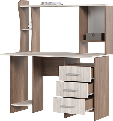 Изображение товара Компьютерный стол Стендмебель №5 (ясень шимо светлый/ясень шимо темный)