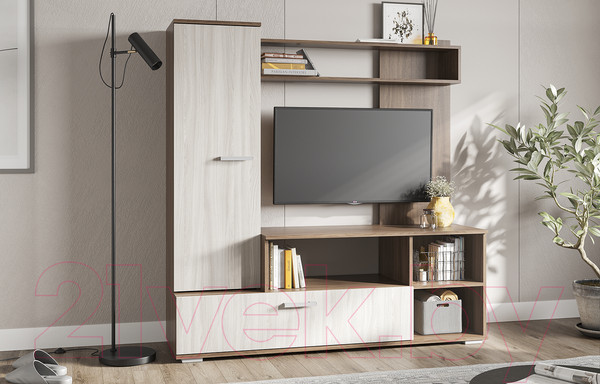 Изображение товара Стенка Стендмебель Лима (ясень шимо светлый/ясень шимо темный)