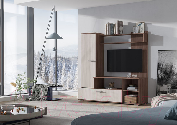 Изображение товара Стенка Стендмебель Лима (ясень шимо светлый/ясень шимо темный)