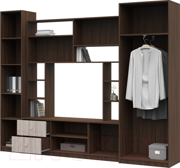 Изображение товара Стенка Стендмебель Марта-М (ясень шимо светлый/ясень шимо темный)