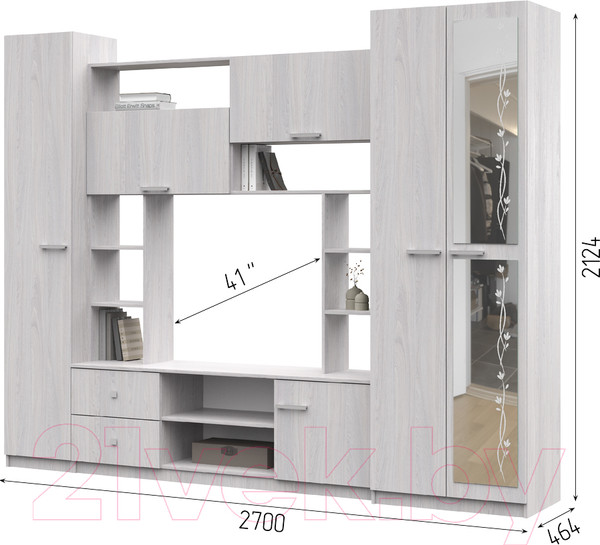 Изображение товара Стенка Стендмебель Марта-М (ясень анкор)