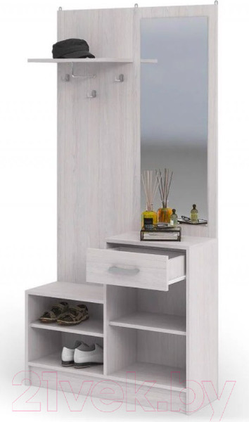 Изображение товара Секция в прихожую Стендмебель Дебора (ясень анкор)
