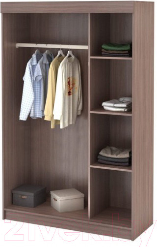 Изображение товара Шкаф-купе Стендмебель Басса ШКК-551 (ясень шимо светлый/ясень шимо темный)