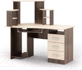 Изображение товара Компьютерный стол Стендмебель №1 (ясень шимо светлый/ясень шимо темный)