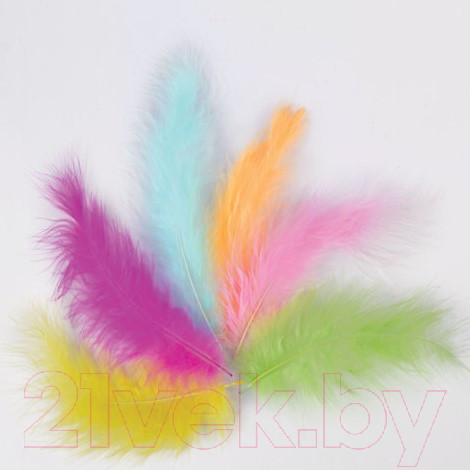 Изображение товара Набор перьев декоративных Остров Сокровищ Страусиные / 661379 (24шт)