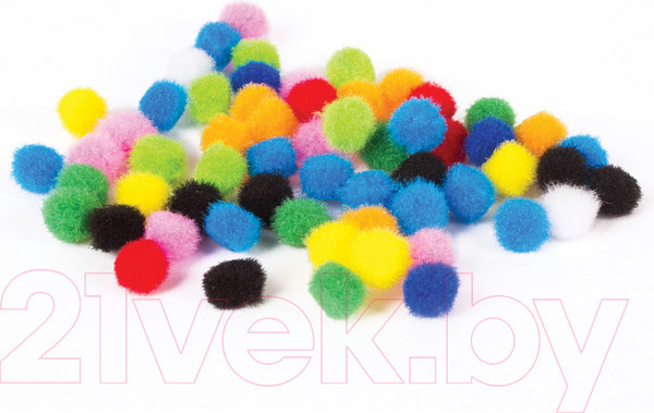 Изображение товара Набор помпонов декоративных Остров Сокровищ 661422 (60шт)