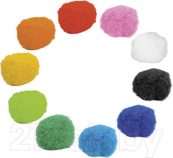 Изображение товара Набор помпонов декоративных Остров Сокровищ 661422 (60шт)