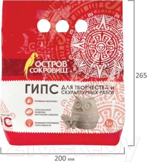 Изображение товара Гипс скульптурный Остров Сокровищ 661546