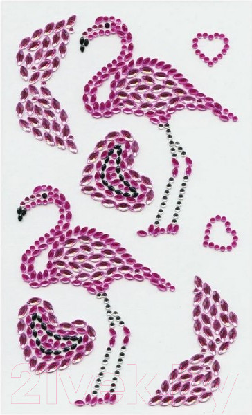 Изображение товара Набор наклеек для декорирования Остров Сокровищ Фламинго / 661565 (8шт)