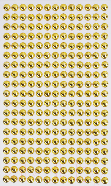 Изображение товара Набор страз декоративных Остров Сокровищ Круглые / 661570 (золото)
