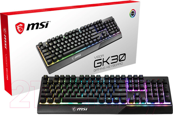 Изображение товара Клавиатура MSI Vigor GK30 RU / S11-04RU224-CLA (черный)