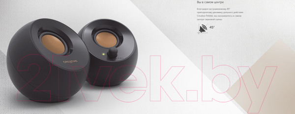 Изображение товара Мультимедиа акустика Creative Pebble MF1680 (черный)