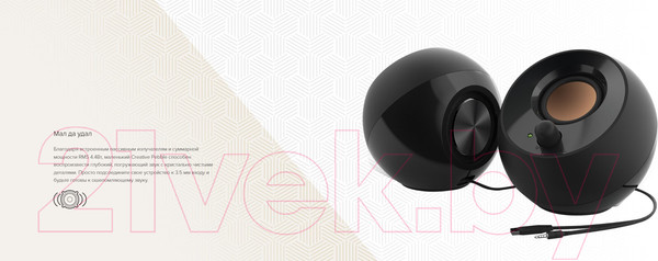 Изображение товара Мультимедиа акустика Creative Pebble MF1680 (черный)