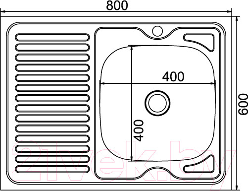 Изображение товара Мойка кухонная Mixline 527971