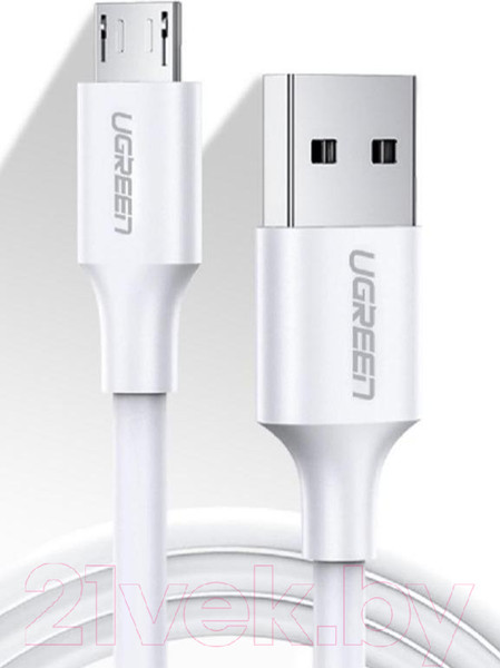 Изображение товара Кабель Ugreen US289 / 60143 (2м, белый)