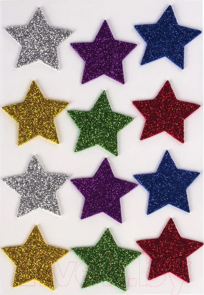 Изображение товара Набор наклеек для декорирования Остров Сокровищ Звезды / 661452 (12шт)