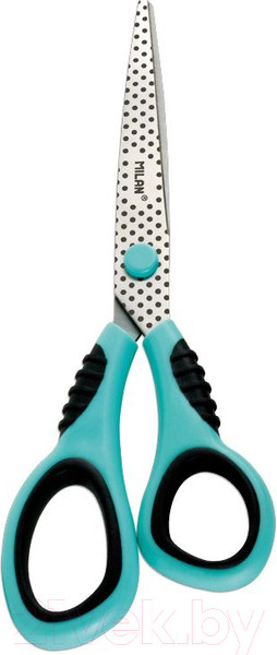 Изображение товара Ножницы канцелярские Milan Soft / BWM10150DB (бирюзовый/черный)