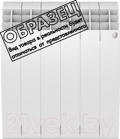 Изображение товара Радиатор биметаллический Royal Thermo BiLiner 500 (5 секций, с монтажным комплектом, кронштейном и кранами)