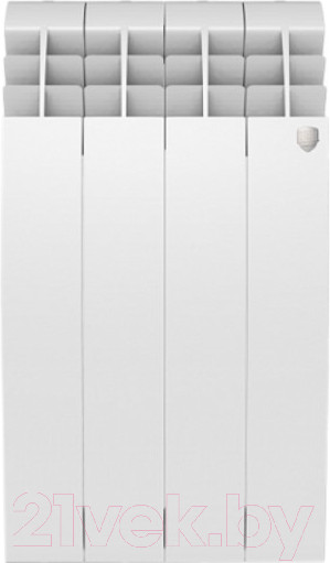 Изображение товара Радиатор биметаллический Royal Thermo BiLiner 500 (4 секции, с монтажным комплектом, кронштейном и кранами)