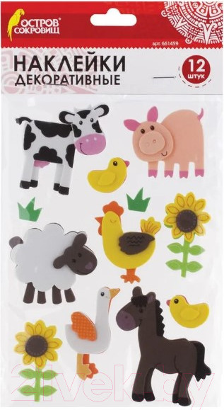 Изображение товара Набор наклеек для декорирования Остров Сокровищ Ферма / 661459 (12шт)
