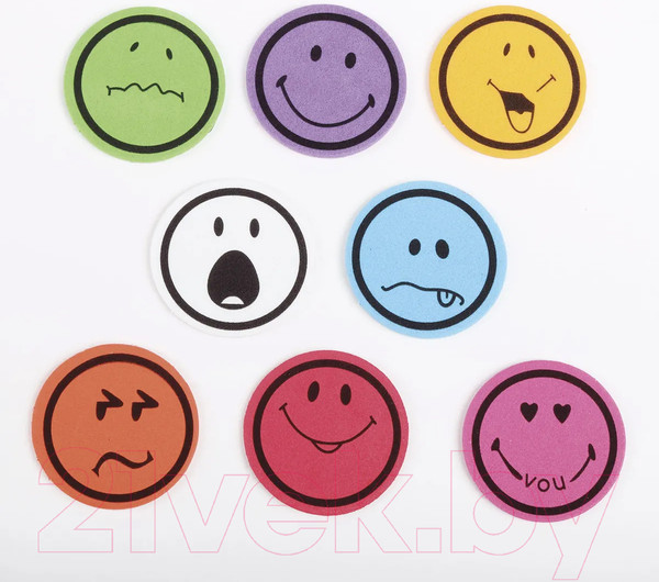 Изображение товара Набор наклеек для декорирования Остров Сокровищ Смайлики / 661468 (60шт)