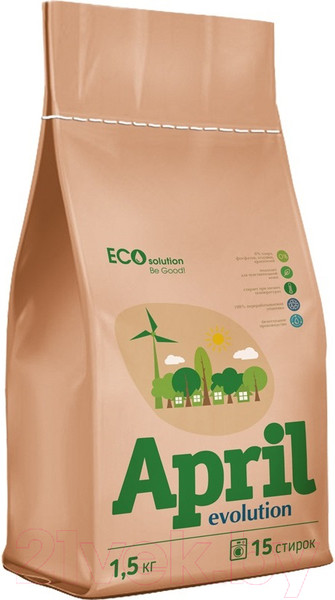 Изображение товара Стиральный порошок April Evolution EcoSolution (1.5кг)